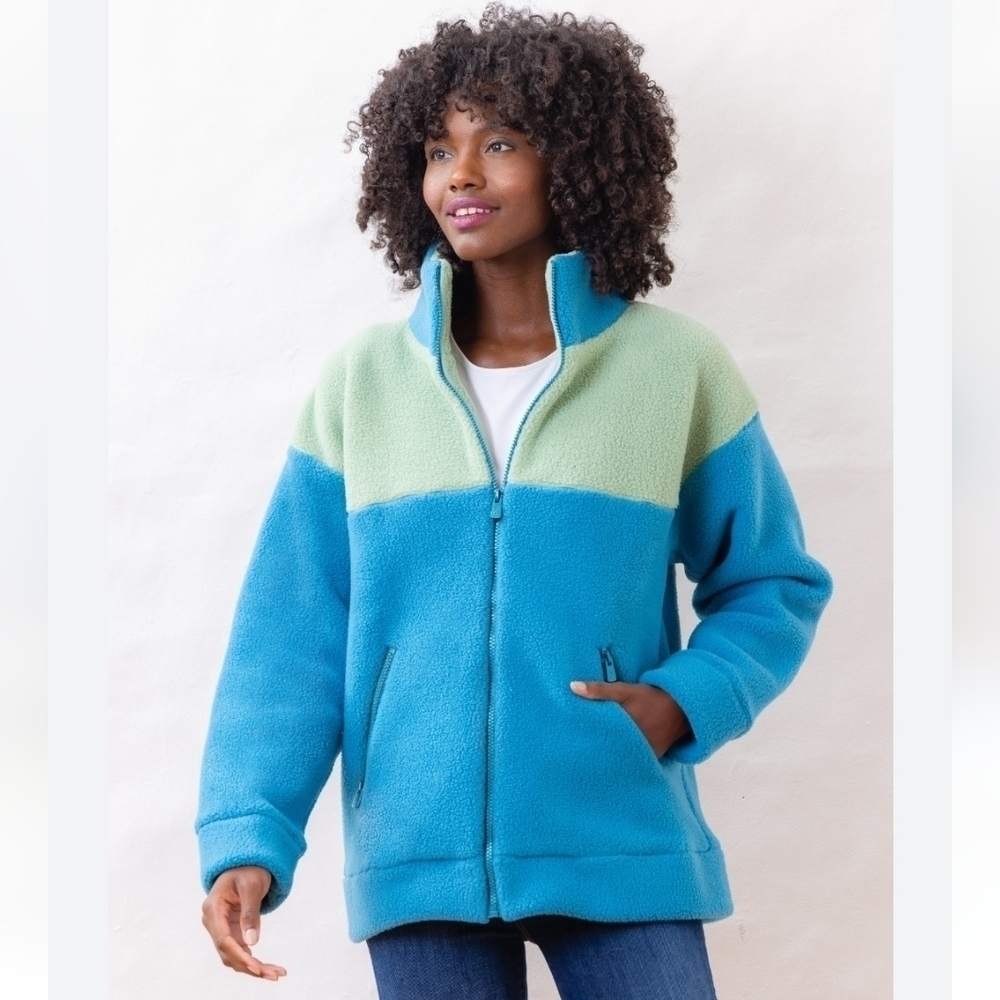 NEW Dudley Stephens Bleecker Zip Up Sherpa Fleece Jacket size XLarge